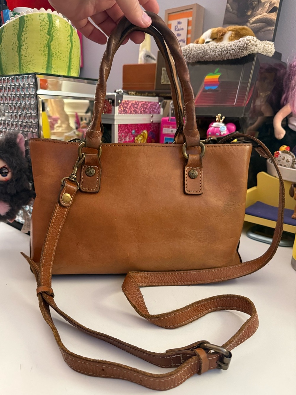 Patricia Nash Heritage Collection Angela Leather Satchel